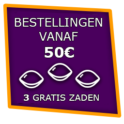 3 Gratis Zaden vanaf 50 eur. 