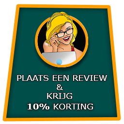 Schrijf je review and ontvang korting